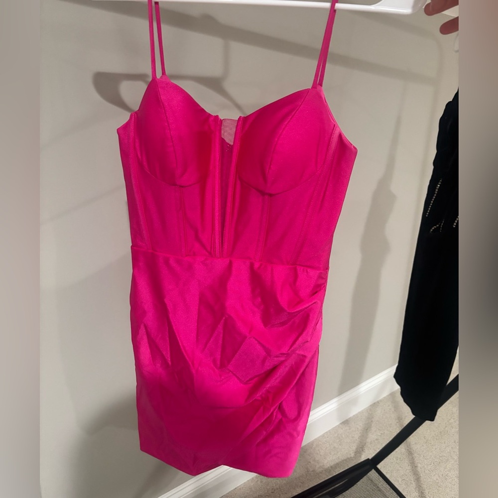 Hot Pink mini dress Size Small